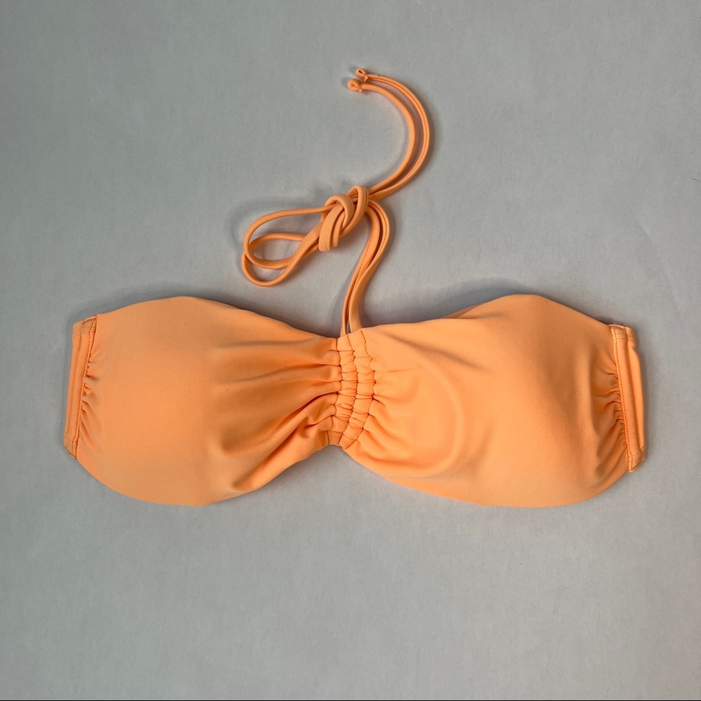 Xhileration | Women | Bandeau Halter Toe Bikini Top Swimsuit | L